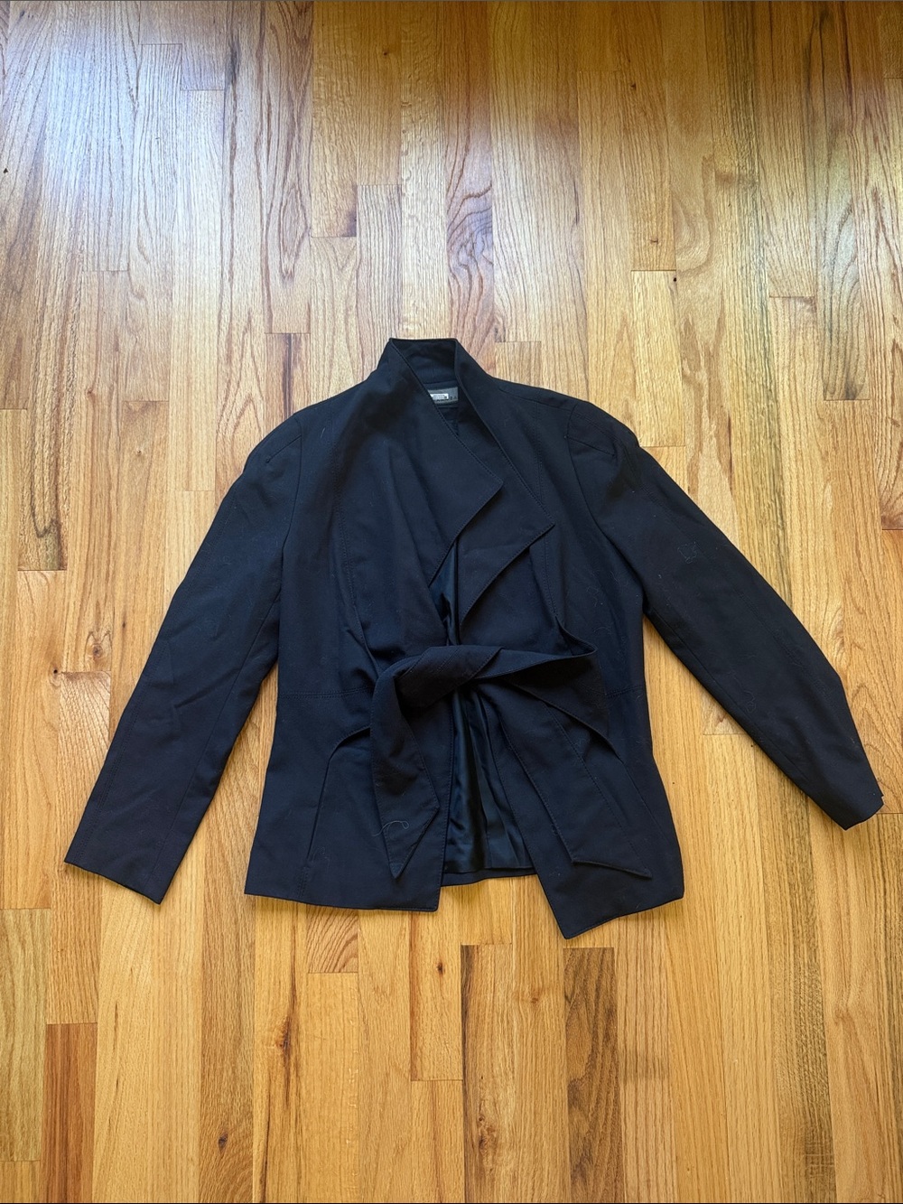 Zara Women’s Black Tie-Front Jacket